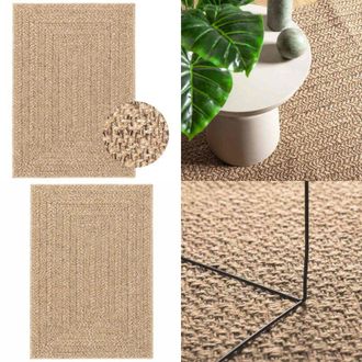 vidaXL Tappeto ZIZUR 160x230 cm Aspetto Iuta per Interni ed Esterni - Tappeto interno - Tappeto juta