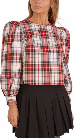 Hunter Bell Lottie Top In Carlyle Plaid