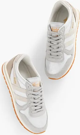 Gola Daytona Blaze Sneakers - Silver/Wheat/Feather Grey - 6 1/2 M Talbots