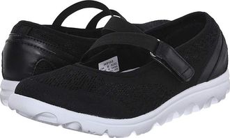 Propét TravelActiv Mary Jane Womens Shoes Black : 6.5 XX (4E), Synthetic/Textile