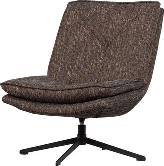 De Eekhoorn Drehbarer Design Sessel Milaro, Braun Melange