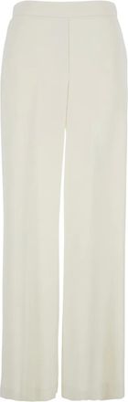 P.A.R.O.S.H. Palazzo broek met elastische tailleband - Beige