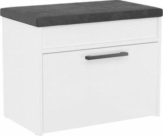 Hucoco Hucoco - parmi - Scarpiera da ingresso in stile scandinavo - 60x35x49 - Panca con contenitore