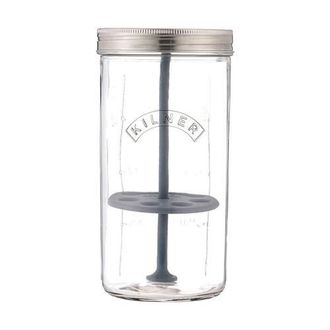 Kilner Fresh Herb Keeper, Glass Herb Storage Jar for Fridge in Clear at Nordstrom