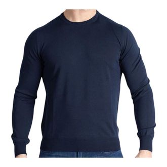 Paolo Fiorillo Sweatshirts, male, Blue, Size: 2XL Crewneck Sweater