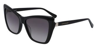 Longchamp LO669S 001 Womens Sunglasses Black Size 56