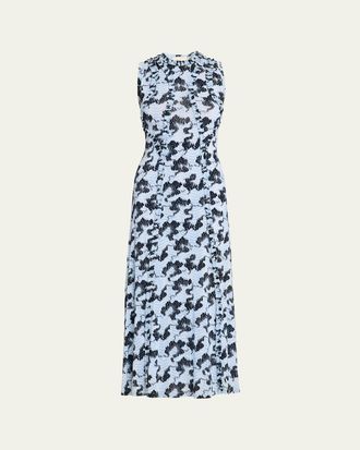 Ulla Johnson Isabelle Sleeveless Ruffle Jersey Dress