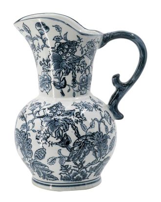 A&B Home 12In Chinoiserie Milk Jar With Handle