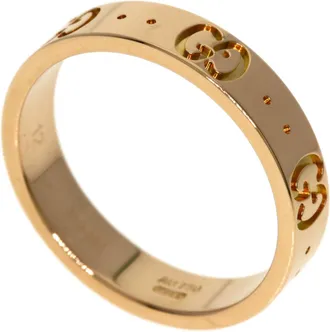 Gucci Icon Pink Gold (18K) Band Ring (Pre-Owned)