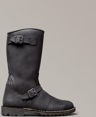 Belstaff Belstaff Endurance Motorcycle Boots Mens Grain Leather Black Size UK 6.5