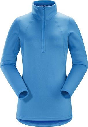 Arc'teryx Damen Langarmshirt Rho AR Zip Neck L Klein
