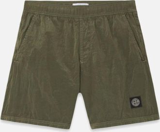 Stone Island Mens S0043 Nylon Swimshorts Green - Size: 33/32/32