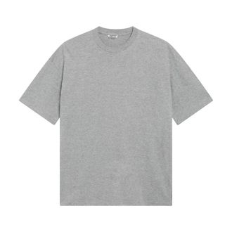 Auralee T-Shirts, male, Gray, Size: XS Seamless Crew Neck Tee