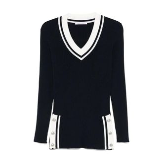 Alberta Ferretti Dames, Truien, Blauw, Maat: 2XL