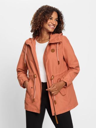 Casual Looks Funktionsjacke CASUAL LOOKS, Damen, Gr. 21, orange (papaya), 100% Polyester, unifarben, Jacken Funktionsjacke