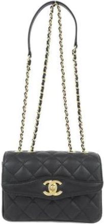 Chanel Pre-owned Mini Shoulder Bag - Dames - Vintage Mini Tas - Zwart - ONE Size - Leer - Vintage