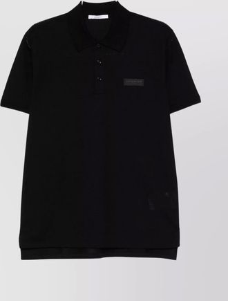 Givenchy short sleeve polo shirt featuring collar
