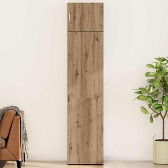 Berkfield Home Storage Cabinet with Shelf Other with Storage with Door Artisan oak Engineered wood in Brown
