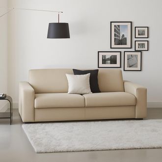 Dmora Sof&aacute; Fijo Desteve, Sof&aacute; De 2 Plazas, 100% Made In Italy, Sof&aacute; De Sal&oacute;n En Tela Tapizada, Con Reposabrazos Est&aacute;ndar, Cm 180x95h90, Beige - Dmora