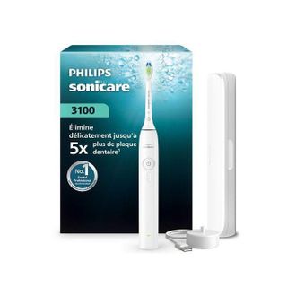 Philips Cepillo De Dientes El&eacute;ctrico - Philips - Sonicare Series 3000 Hx4033/21 - Blanco - Cabezal Optimal White - Estuche De Viaje