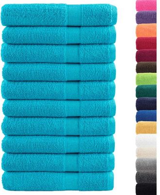 vidaXL Toallas De Sauna Solund 10 Unidades Turquesa 80x200 Cm 600 Gsm Vidaxl