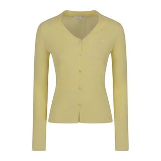 Maison Kitsun&eacute; Dames, Truien, Geel, Maat: XL Wol