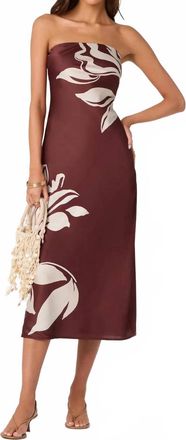 Astr Annabeth Floral Dress In Brown