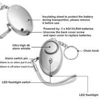 OEM Adecuado Para Llaveros De Alarma De Seguridad Personal De 5 Unidades Y 140 Db Con Luces Led, Alarma Personal