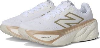 New Balance Fresh Foam X More v5 Womens Shoes White/Sea Salt : 5.5 EE - Extra Wide, Textile
