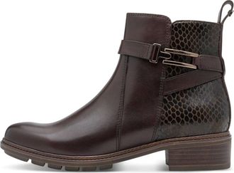 Tamaris Tronchetto in Pelle - - Shoes - Donna - Marrone - 38 EU