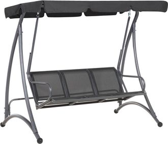 Beliani Columpio metal negro