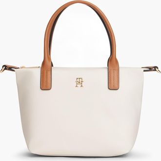 Tommy Hilfiger Womens Popette Mini Tote Bag in Ivory Nylon - One Size