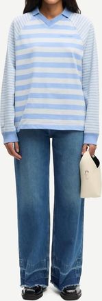 Sams&oslash;e & Sams&oslash;e Sarebecca Wide Leg Jeans In Fluid Denim