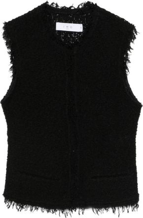 Iro Shanny Sweater Vest - Dames - Tops zonder mouwen - Zwart - L - Katoen - Tops