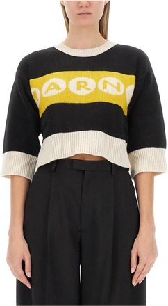 Marni Rondhals Trui - Dames - Ronde hals truien - Veelkleurig - 2XS - Wol - Truien & Vesten