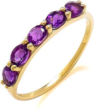 Tiramisu 10K 0.75 Ct. Tw. Amethyst Ring