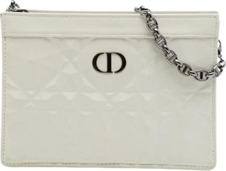 Dior Pre-owned Leren Crossbody Tas - Dames - Vintage Clutch - Wit - ONE Size - Leer - Vintage