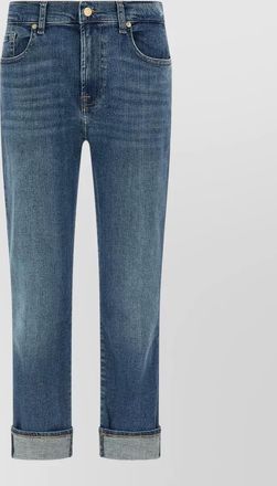 7 For All Mankind skinny jeans belt loops five pocket design