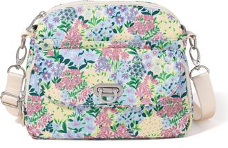 Baggallini Coastal Flip Lock Crossbody Bag in Meadow Print at Nordstrom