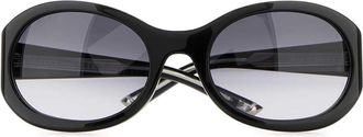 Gucci Womens Black Acetate Sunglasses Blackblackgrey Exterior: Occhiali Da Sole