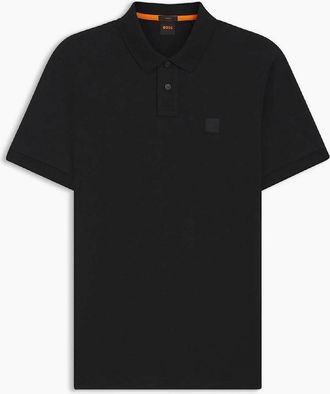 HUGO BOSS Mens Passenger Short Sleeve Polo Shirt - Black - Size: 44