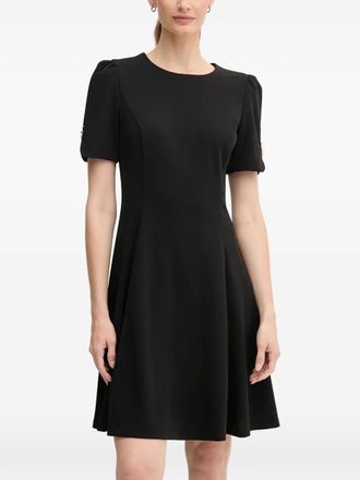 DKNY button detail mini dress - Black