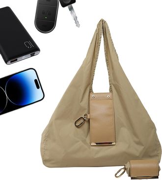 Generic Tote Bag - Trendy Foldable Purses with Keychain | Lightweight Expandable Key Ring Tote,for Women Girls Students Teachers Travel Shopping Outdoor Schoo