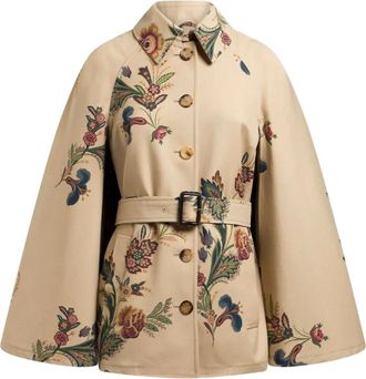 Etro Mantella a fiori - Toni neutri