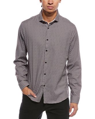 Stone Rose Stretch Print Shirt