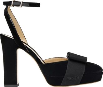 Fendi After 9 Slingback - Dames - Schoenen - Zwart - Maat: 41 EU Katoen