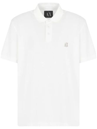 A|X Armani Exchange cotton polo shirt - men - Cotton - M - White