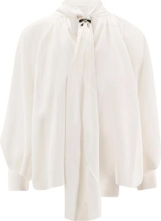 Max Mara Leonida Blouse - Dames - Blouses - Wit - M - Overhemden