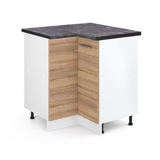 Vicco Armario De Esquina R-line, Sonoma, 75.6 Cm, Et Antracita