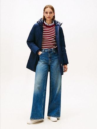 Tommy Hilfiger Parka acolchada con capucha a contraste
